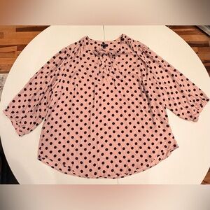 TORRID | plus size women’s swing polka dot blouse. Size: 3X